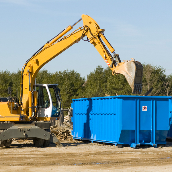 what size residential dumpster rentals are available in Larue TX